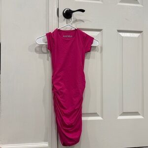 KATIE J NYC tween girls riley ruched dress in pink